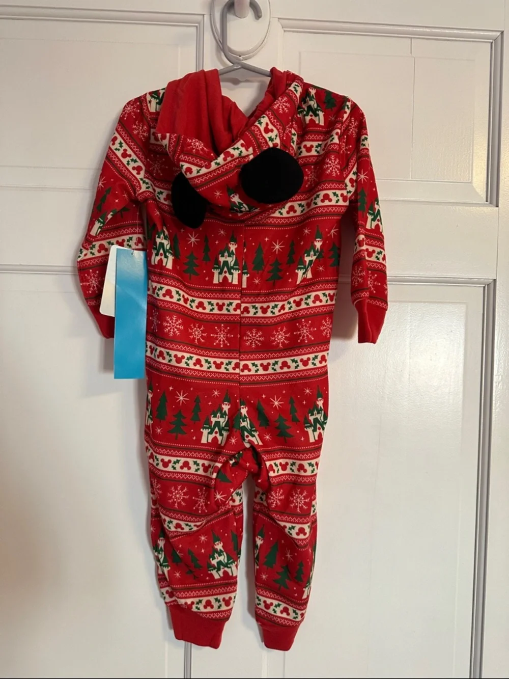 Disney Mickey Mouse Holiday Icon Kids One-Piece Pajamas NWT Never Worn